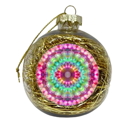 Sunny Mandala - xmas bauble by Kirsten Star