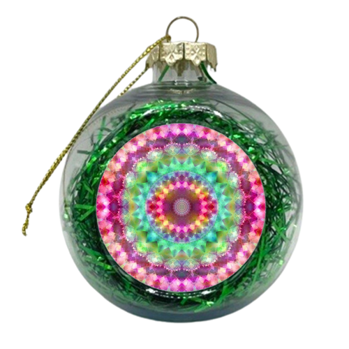 Sunny Mandala - xmas bauble by Kirsten Star