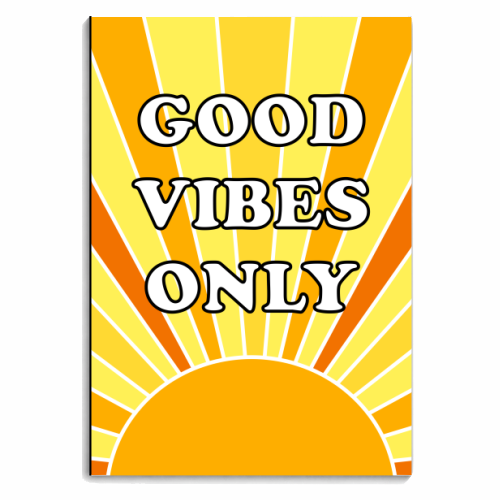 Sunrise & Good Vibes - personalised A4, A5, A6 notebook by Adam Regester
