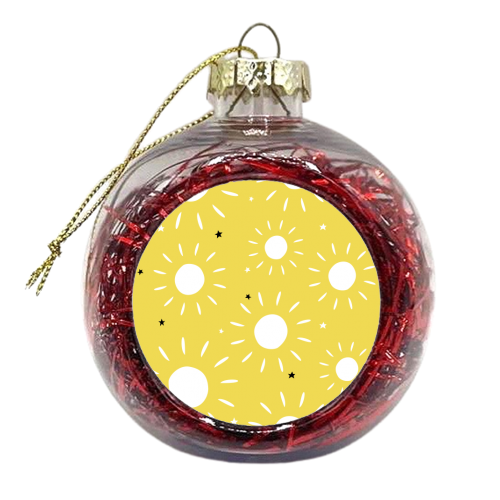 Suns and stars - xmas bauble by Ohkimiko