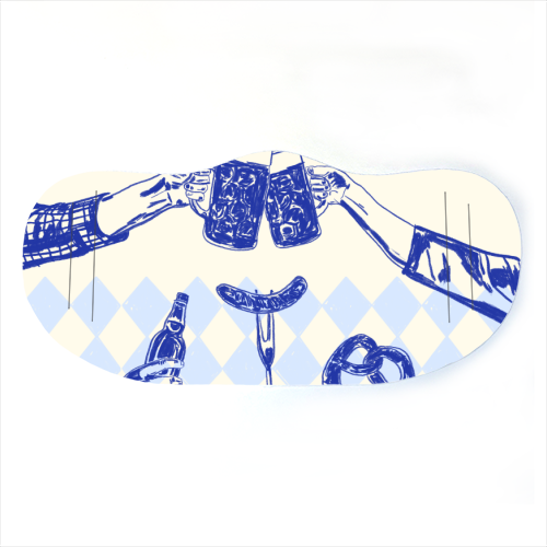 Sunset Beer Festival - face cover mask by EZbie