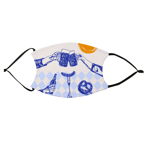 Sunset Beer Festival - face cover mask by EZbie