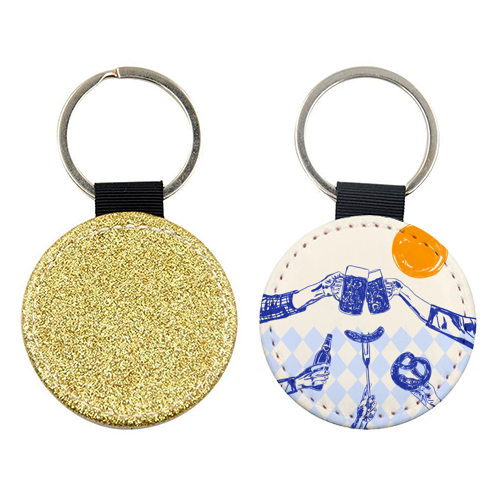 Sunset Beer Festival - keyring by EZbie