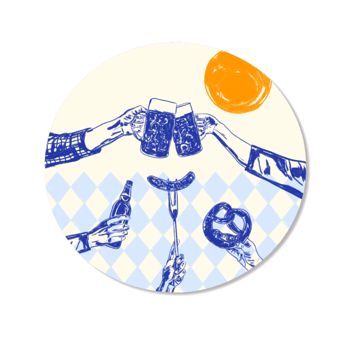 Sunset Beer Festival - Magnet by EZbie