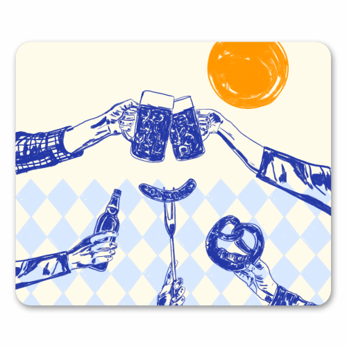 Sunset Beer Festival - mouse mat by EZbie