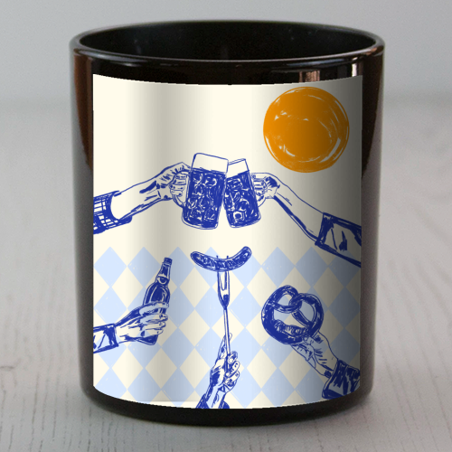 Sunset Beer Festival - scented candle by EZbie