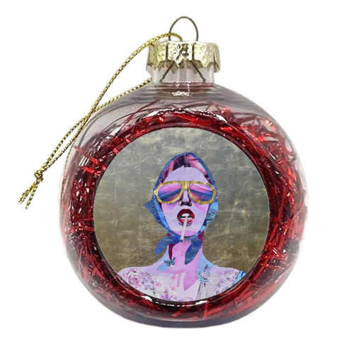 Sunset Boulevard - xmas bauble by Kirstie Taylor