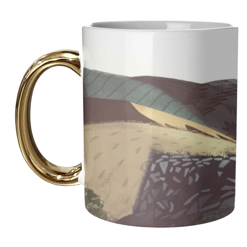 Sunset Roses - unique mug by minniemorris art