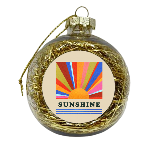 Sunshine - xmas bauble by Ania Wieclaw