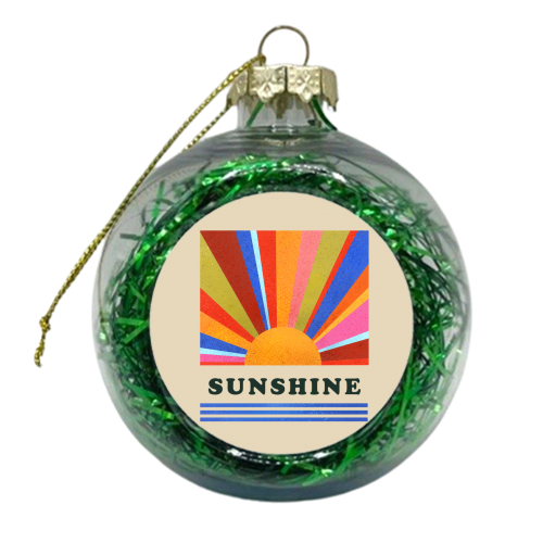 Sunshine - xmas bauble by Ania Wieclaw