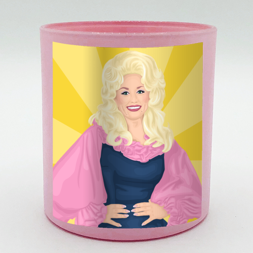 Sunshine Dolly Parton - scented candle gift designed by By Rosybum on ...