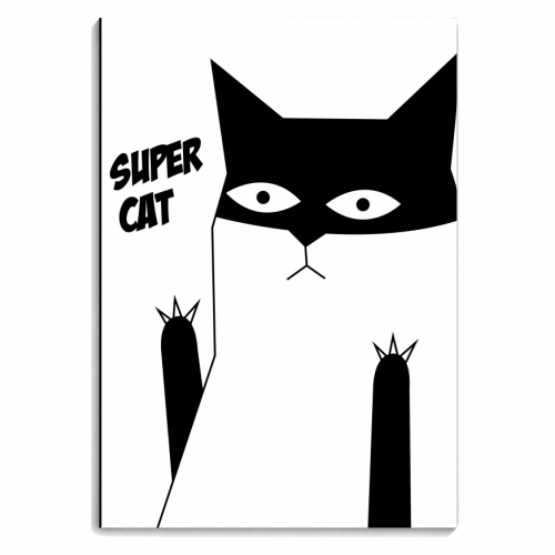SUPER CAT - personalised A4, A5, A6 notebook by Nichola Cowdery