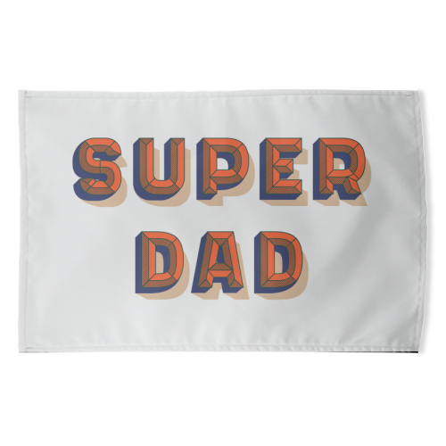Super Dad - funny tea towel by Tea Filipi