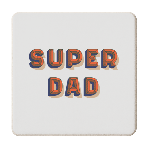 Super Dad - personalised beer coaster by Tea Filipi