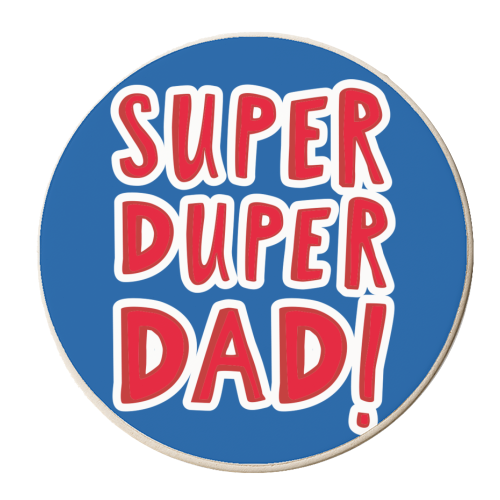 Super Dad - personalised beer coaster by The Boy and the Bear