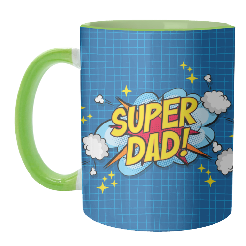 thumbnail image 2 of Personalised Super Dad Stainless Steel Mug 2 of 14