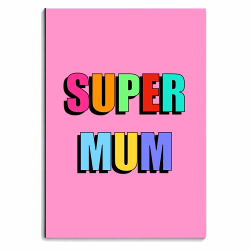 Super Mum - personalised A4, A5, A6 notebook by Adam Regester