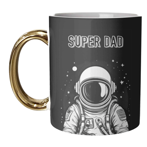 Super Space Dad - unique mug by Adam Regester