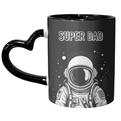 Super Space Dad - unique mug by Adam Regester