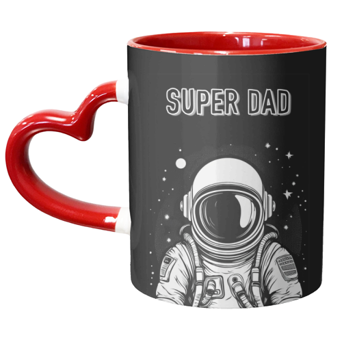 Super Space Dad - unique mug by Adam Regester