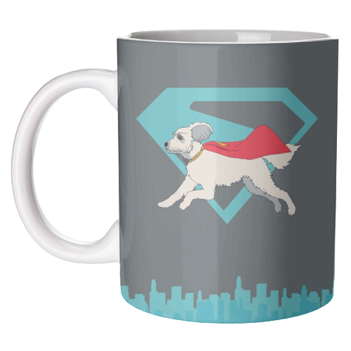 Superdog - unique mug by Danny Welch