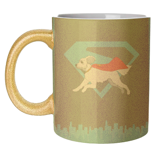 Superdog - unique mug by Danny Welch
