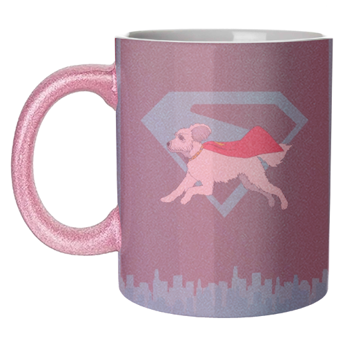 Superdog - unique mug by Danny Welch