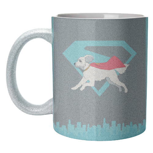 Superdog - unique mug by Danny Welch