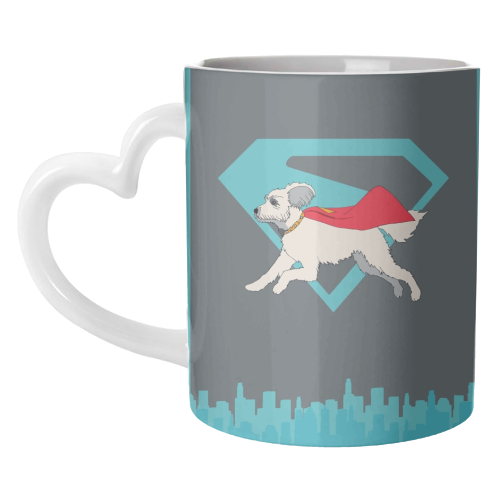 Superdog - unique mug by Danny Welch