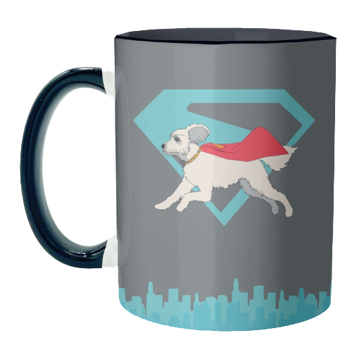 Superdog - unique mug by Danny Welch