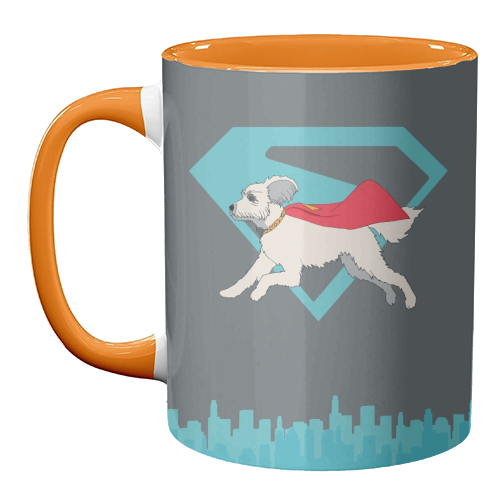 Superdog - unique mug by Danny Welch
