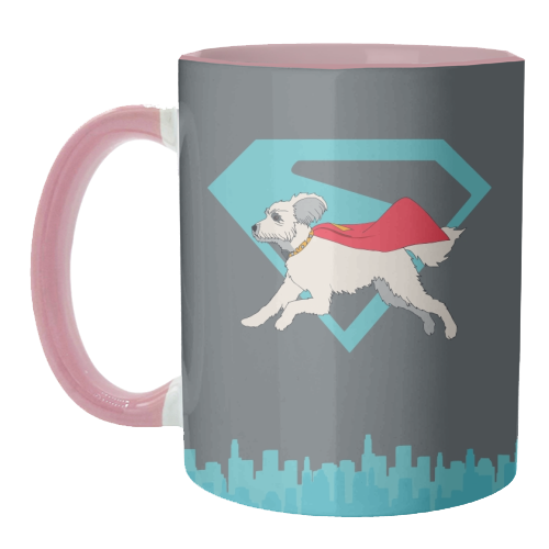 Superdog - unique mug by Danny Welch