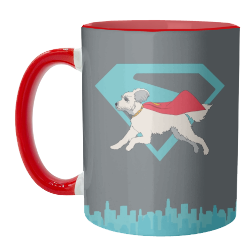 Superdog - unique mug by Danny Welch