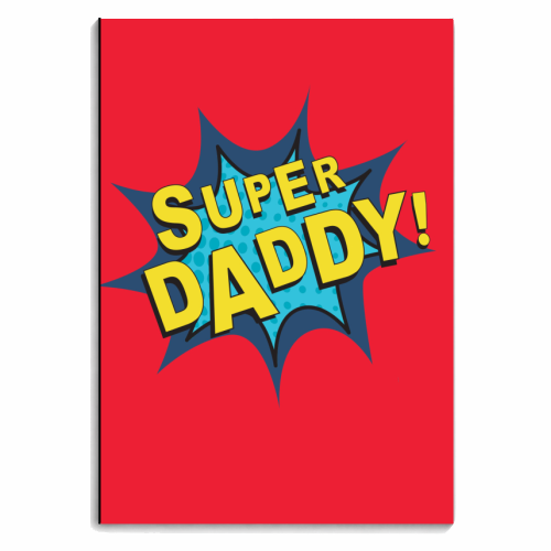 Superhero Daddy! - personalised A4, A5, A6 notebook by The Boy and the Bear