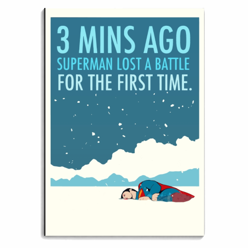 Superman Don't give up - personalised A4, A5, A6 notebook by Danny Welch