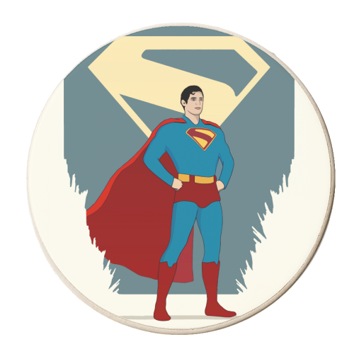 Superman Legacy - personalised beer coaster by Danny Welch