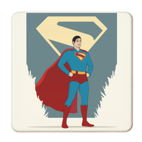 Superman Legacy - personalised beer coaster by Danny Welch