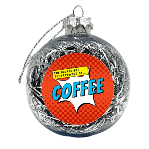 Superpower Coffee Mug, Comic Book Mug, Comic Book Gift, Nerd Mug, Nerd Gift, Mug For Nerd, Gift For Nerd - xmas bauble by InspiredImages