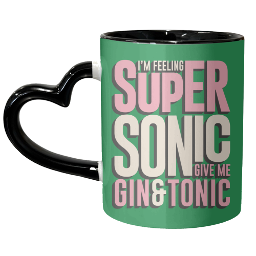 Supersonic Gin & Tonic - unique mug by Claire Atwood