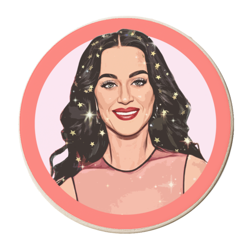 Superstar Katy - personalised beer coaster by DOLLY WOLFE