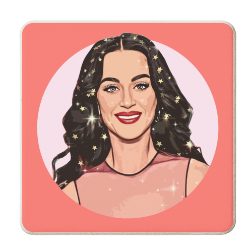 Superstar Katy - personalised beer coaster by DOLLY WOLFE