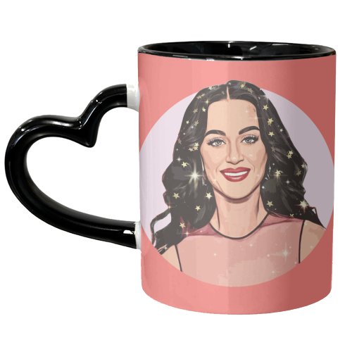 Superstar Katy - unique mug by DOLLY WOLFE