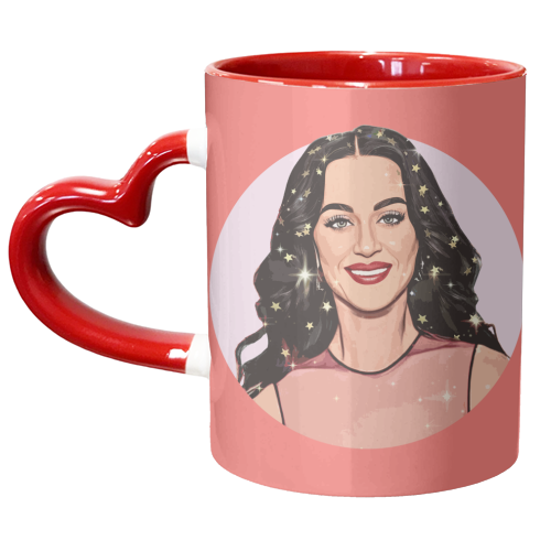 Superstar Katy - unique mug by DOLLY WOLFE