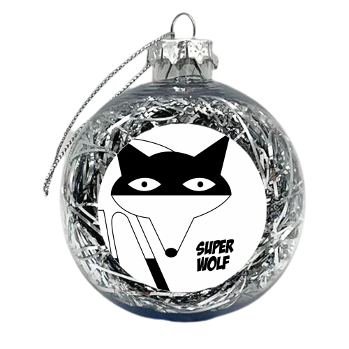SUPERWOLF - xmas bauble by Nichola Cowdery