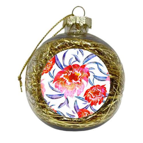 Surface of Love - xmas bauble by Uma Prabhakar Gokhale