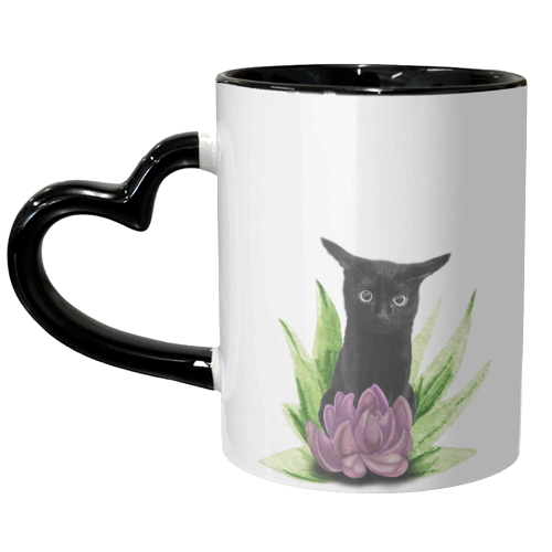 Surprised Cat - unique mug by DejaReve