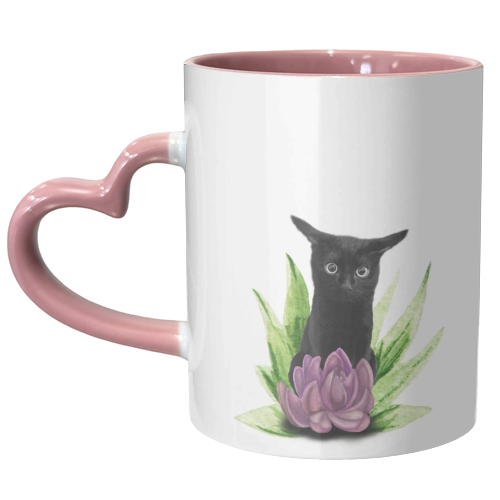 Surprised Cat - unique mug by DejaReve