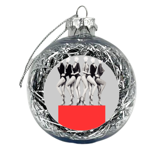 Surreal Collage Print | Blinded by Beauty Wall Art - xmas bauble by OhMC! Designs