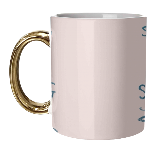 Survival - Strong - unique mug by minniemorris art