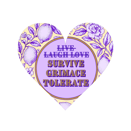 Survive - Grimace - Tolerate - Magnet by Lilly Rose